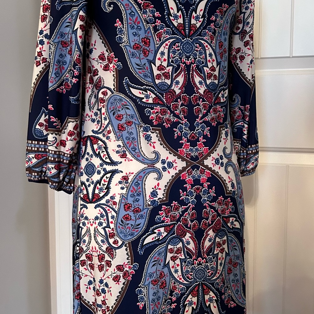 Chic Paisley 3/4 Sleeve Dress Small - Picture 7 of 12